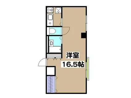 SUCCEED吉祥院(1K/4階)の間取り写真