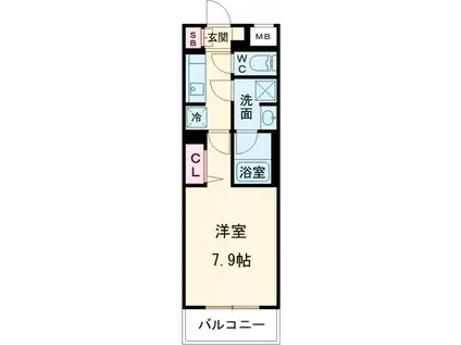 ARCOBALENO NERIMA(1K/5階)の間取り写真