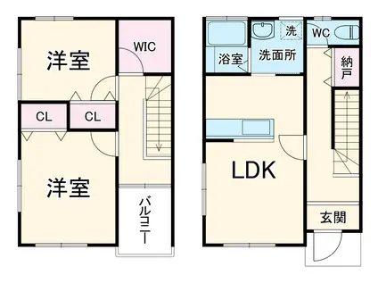 ハルモニア(2LDK)の間取り写真