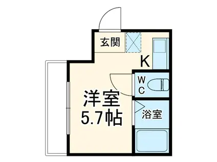 SOLA(ワンルーム/3階)の間取り写真