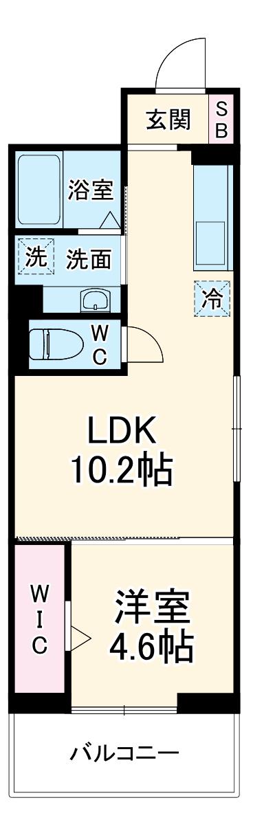 D-ROOM武田(1LDK/3階)の間取り写真