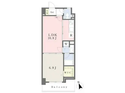 さくらHILLS桜本町イースト(1LDK/5階)の間取り写真