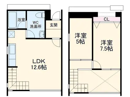 roku・sha・kan(2LDK)の間取り写真
