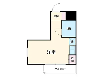 メゾンリラ(ワンルーム/1階)の間取り写真