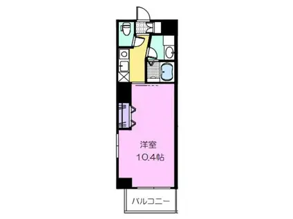 セントフィオーレ上名古屋(1K/6階)の間取り写真