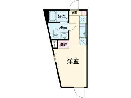 レピュア雪谷レジデンス(ワンルーム/2階)の間取り写真