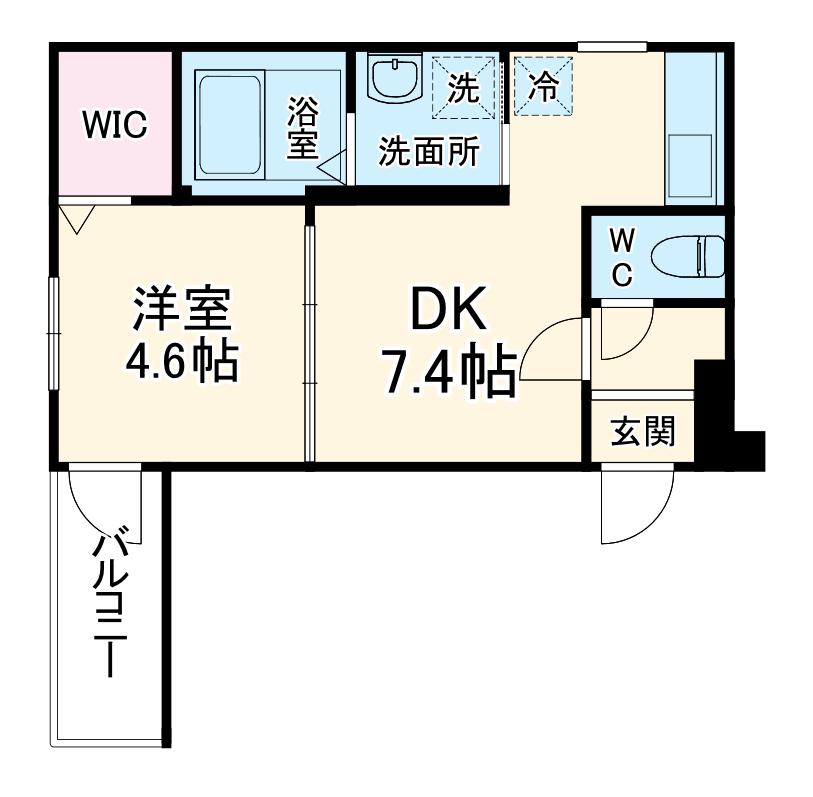 フジパレス大日Ⅰ番館(1DK/1階)の間取り写真