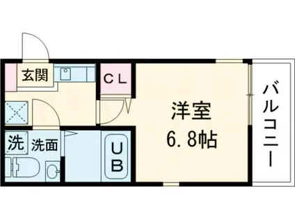 レピュア北千住レジデンスⅢ(1K/5階)の間取り写真