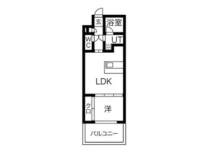 LEGIOIE豊山Ⅱ(1LDK/5階)の間取り写真