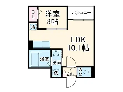 JACK YAMAKIⅠ(1LDK/1階)の間取り写真