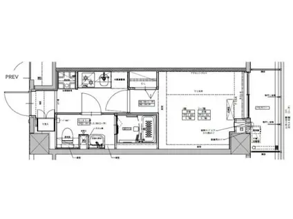 レジデンス船橋東中山(1K/3階)の間取り写真