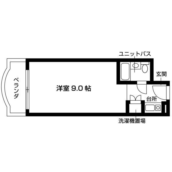 ラ・フォーレ八事(ワンルーム/3階)の間取り写真