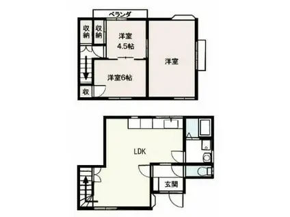 テラス寿(3LDK)の間取り写真