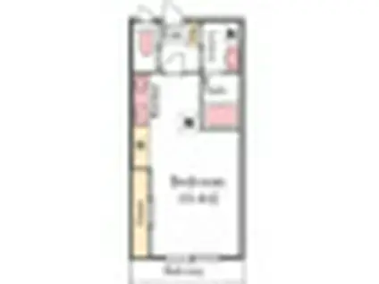 モーゲンロート(ワンルーム/2階)の間取り写真