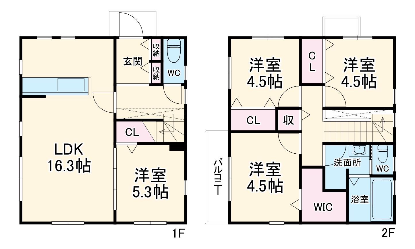 京成電鉄本線 鬼越駅 徒歩11分 2階建 築2年(4LDK)の間取り写真