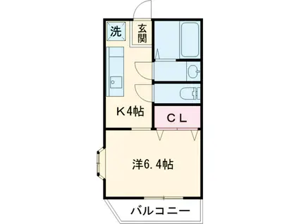 メゾン・ボヌール(1K/3階)の間取り写真