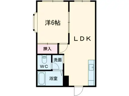 ストーンズプラザC(1LDK/2階)の間取り写真