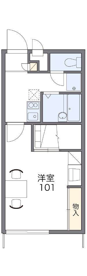 レオパレスVIEW FUJI(1K/1階)の間取り写真