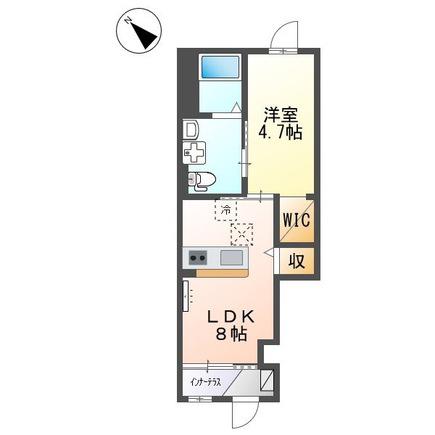 アイル八王子(1LDK/1階)の間取り写真
