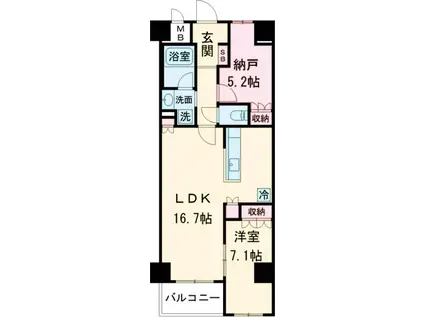 サンジョイアゼロ(1SLDK/1階)の間取り写真