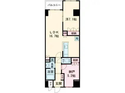 サンジョイアゼロ(1SLDK/2階)の間取り写真