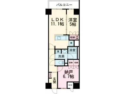 サンジョイアゼロ(1SLDK/3階)の間取り写真