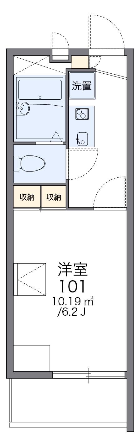 レオパレスメルツェ4(1K/3階)の間取り写真
