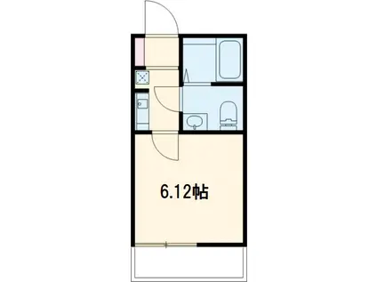 ガーデンプレイスみなみ野(1K/3階)の間取り写真