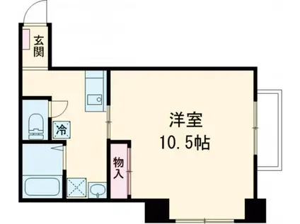 サンパレス山崎(1K/1階)の間取り写真