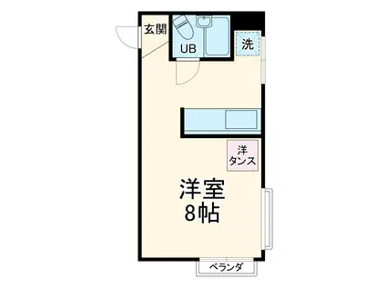 リバティーサクライ(ワンルーム/3階)の間取り写真