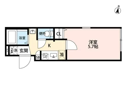 グランクオール北千住オリエンタルキューブ(1K/3階)の間取り写真