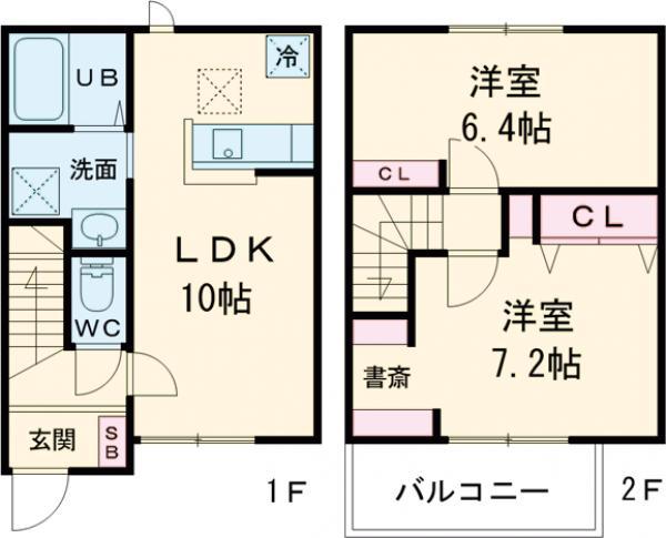 nagisa B(2LDK)の間取り写真
