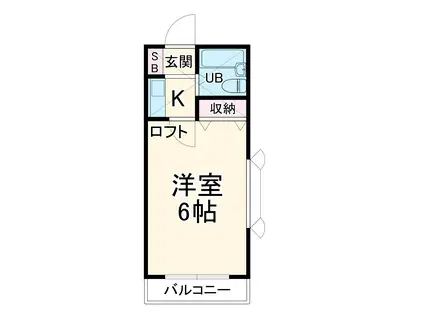 ローズアパートR54番館(1K/2階)の間取り写真