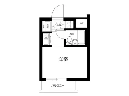 フリーダム町屋(1K/3階)の間取り写真