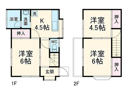 ハイツベルマーレⅤ(3K/1階)の間取り写真