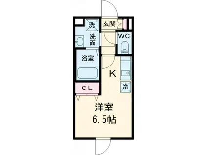 MIND KUGAYAMA(ワンルーム/4階)の間取り写真