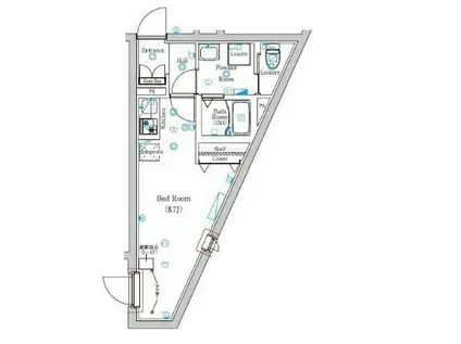 MIND KUGAYAMA(ワンルーム/3階)の間取り写真