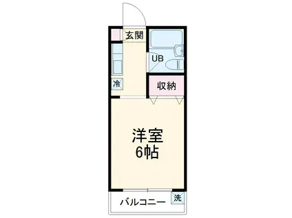 ランドフォレストM新百合ヶ丘(1K/3階)の間取り写真