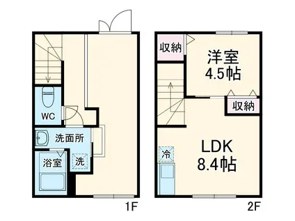 MELDIA茅ヶ崎(1LDK)の間取り写真
