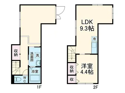 MELDIA茅ヶ崎(1LDK)の間取り写真