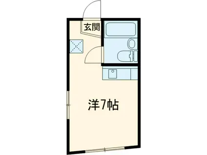 ルレ西荻窪(ワンルーム/1階)の間取り写真
