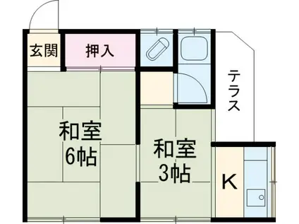池澤文化(2K/1階)の間取り写真