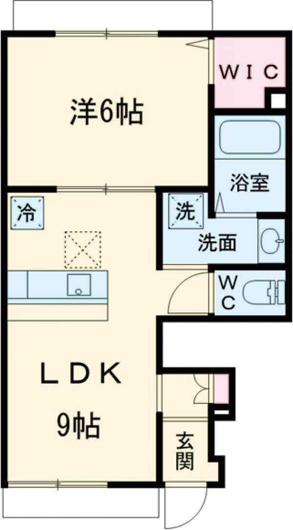 G FOREST 1(1LDK/1階)の間取り写真