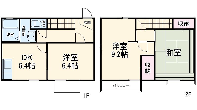 コアロードM(3DK)の間取り写真