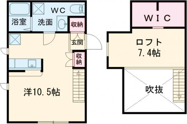 PRIMA FAMILIE(ワンルーム/1階)の間取り写真