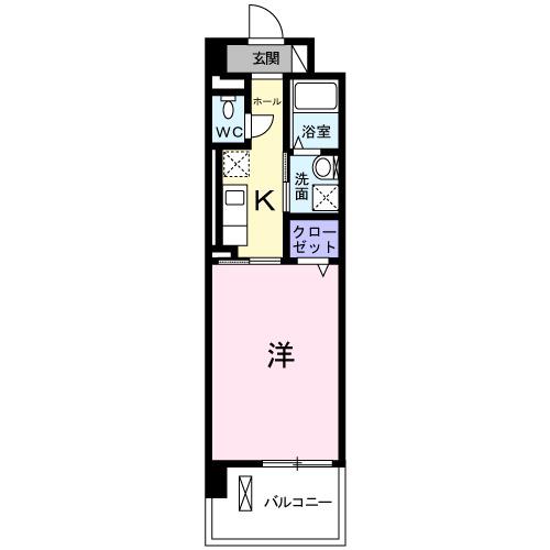 パストラーレ乗鞍Ⅱ(1K/2階)の間取り写真