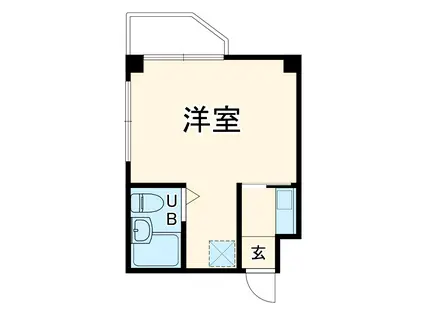 トータスマンション井土ヶ谷(1K/2階)の間取り写真