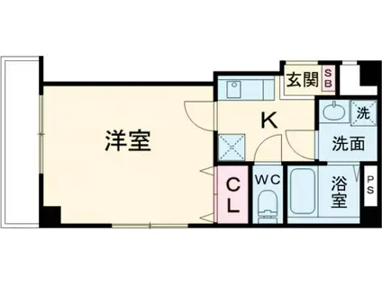 SKY VIEW 押上(1K/3階)の間取り写真