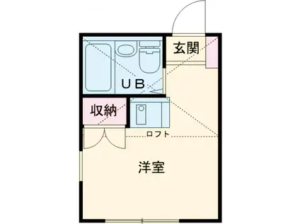 サンビレッジ飛田給(ワンルーム/1階)の間取り写真