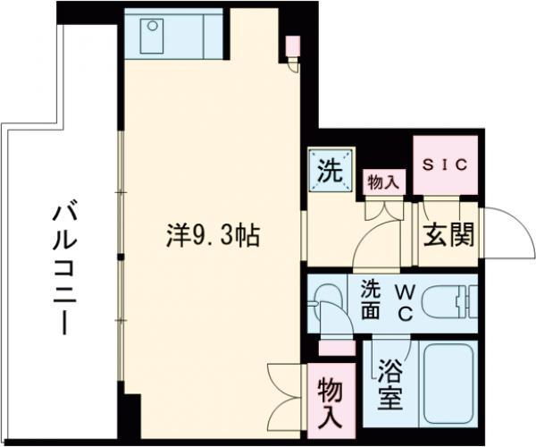 ミュプレ高田馬場(ワンルーム/7階)の間取り写真